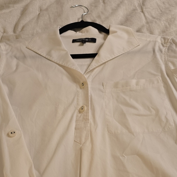 Lafayette 148 New York White Notched Collar Mini Dress Maternity - Picture 9 of 15